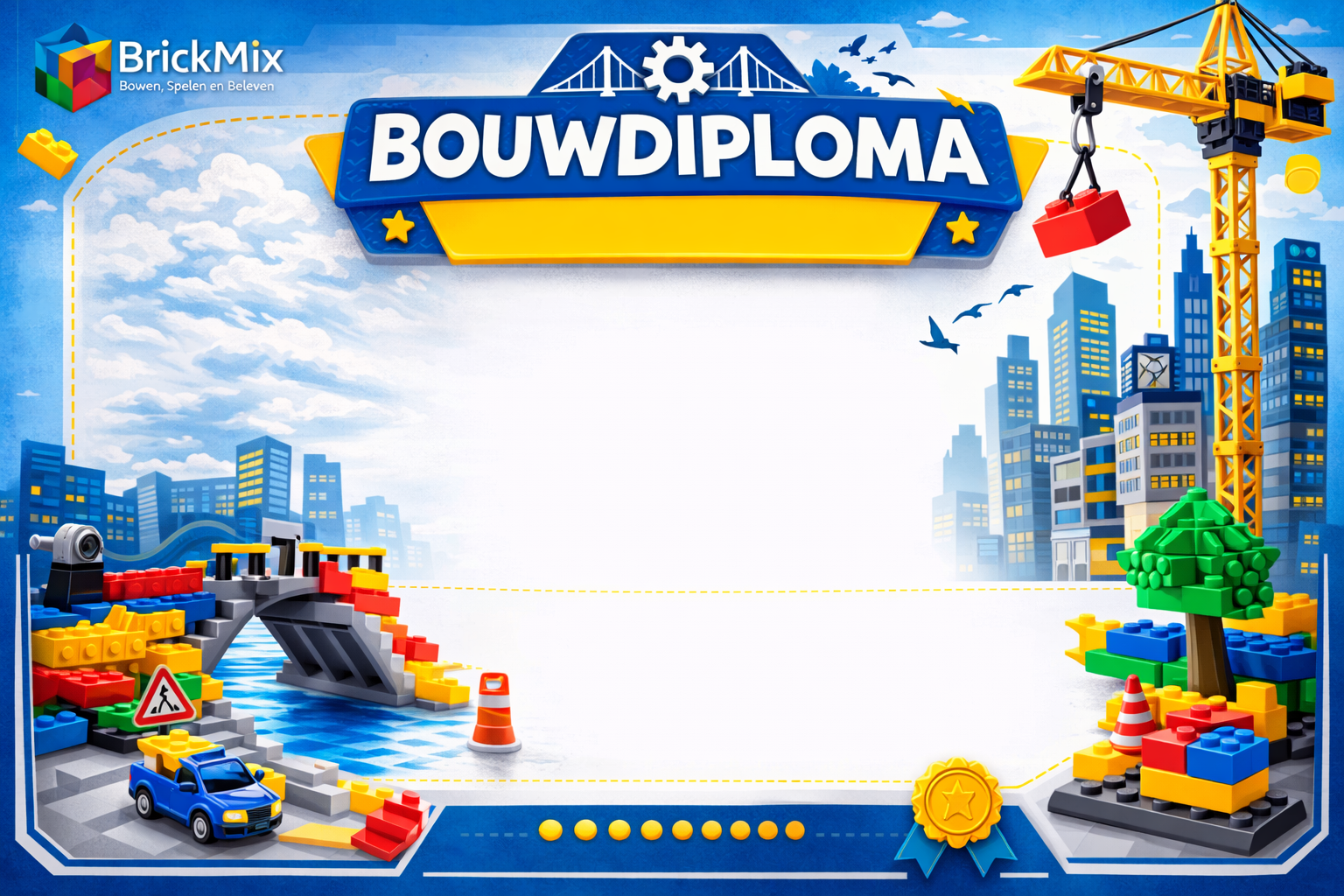 Voorbeeld BrickMix bouwersdiploma