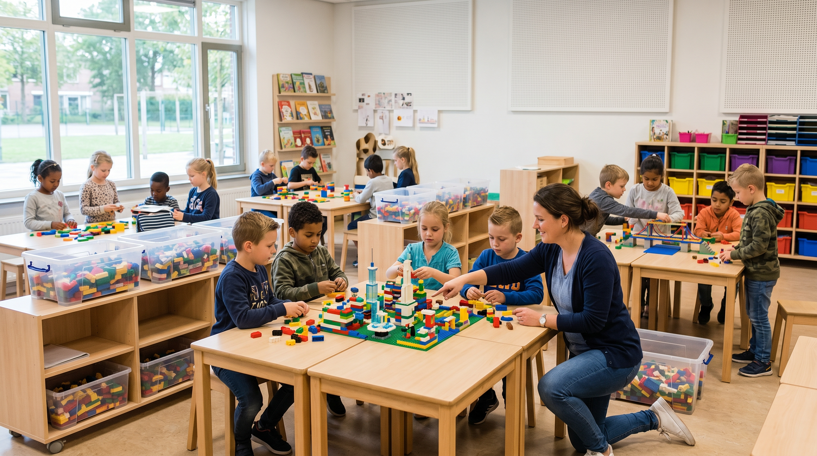 School- of BSO-groep bouwt met LEGO® bouwstenen